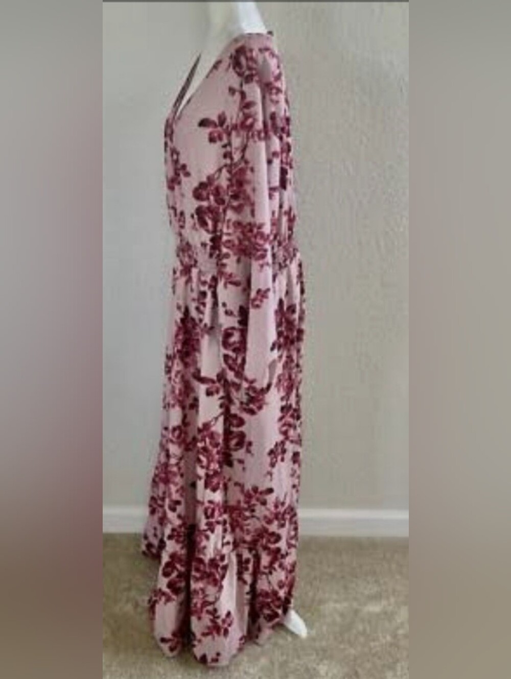 BloomChic Pink Dress with Rose Print - Picture 1 of 8